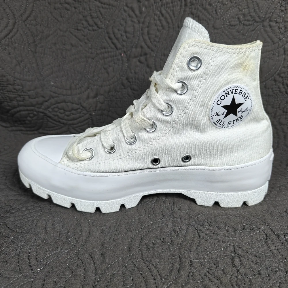 Converse Chuck Taylor All Star High Lugged White Platform Women's Size 5
